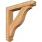 Ekena Millwork Funston Arts and Crafts Smooth Bracket w/ Offset Brace, Western Red Cedar, 5 1/2"W x 30"D x 30"H BKT0604X30X30FST03SWR - alternate 1